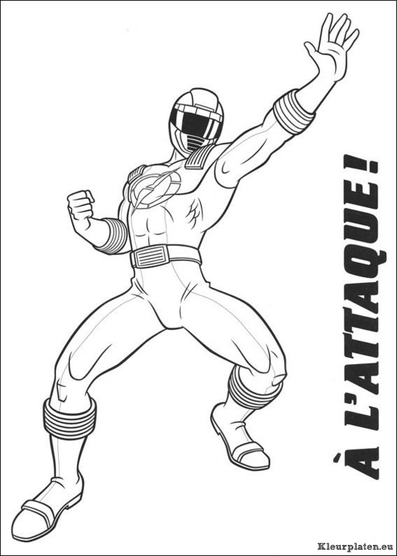 Power rangers kleurplaten