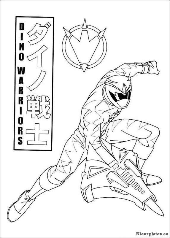 Power rangers kleurplaten