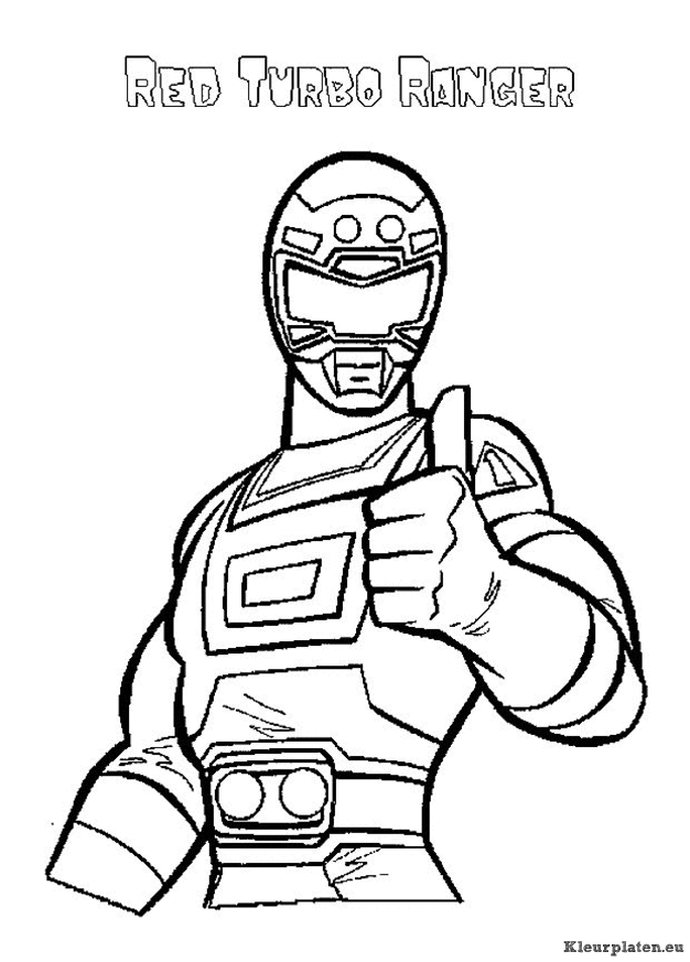 Power rangers kleurplaten
