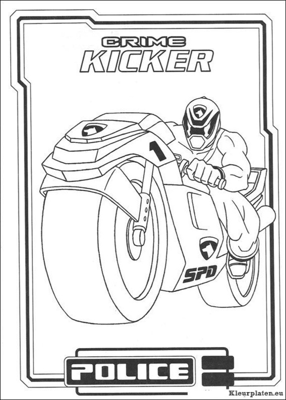 Power rangers kleurplaten