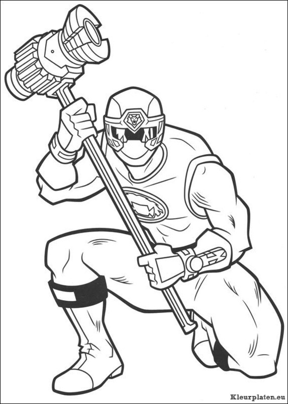 Power rangers kleurplaten