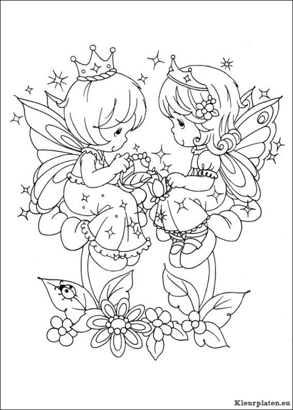 Precious moments kleurplaten