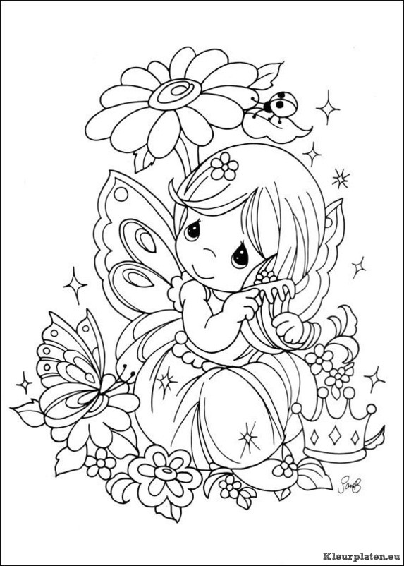 Precious moments kleurplaten