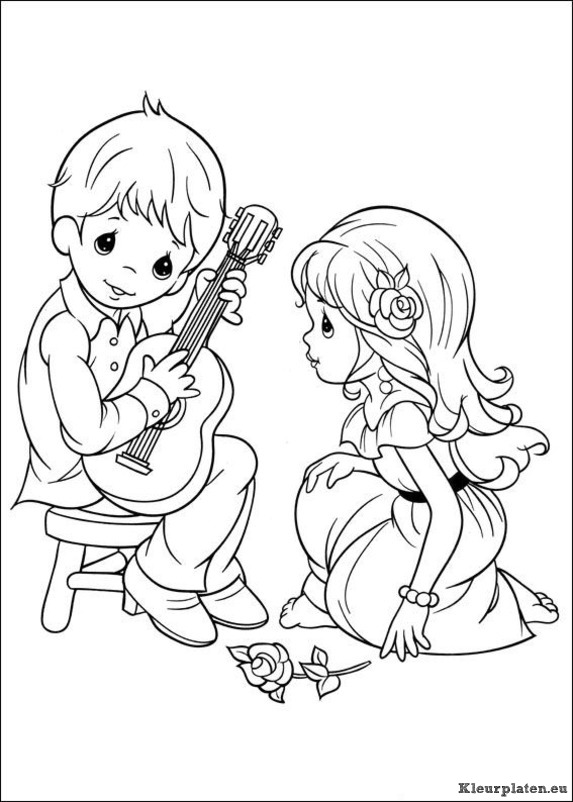 Precious moments kleurplaten
