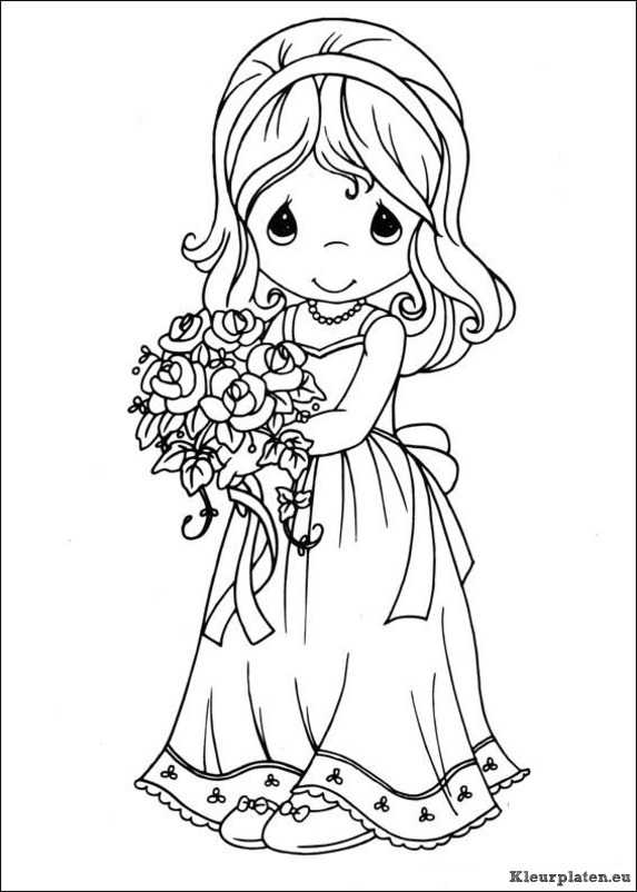 Precious moments kleurplaten