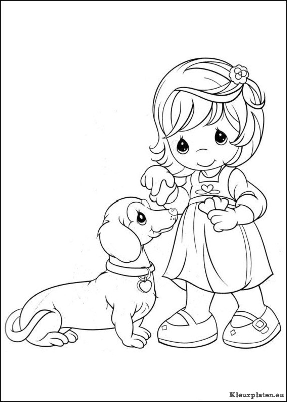 Precious moments kleurplaten