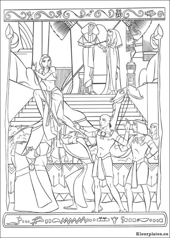 Prins van egypte kleurplaten