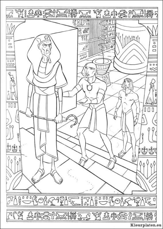 Prins van egypte kleurplaten