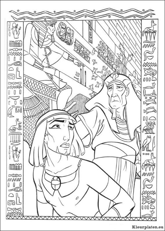 Prins van egypte kleurplaten