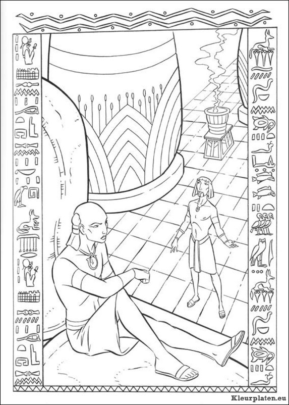 Prins van egypte kleurplaten