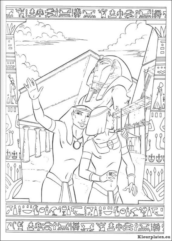 Prins van egypte kleurplaten
