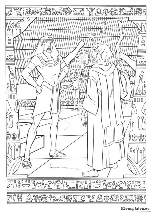 Prins van egypte kleurplaten
