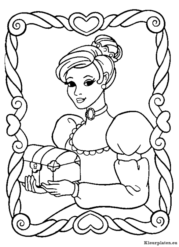 Prinsessen kleurplaten