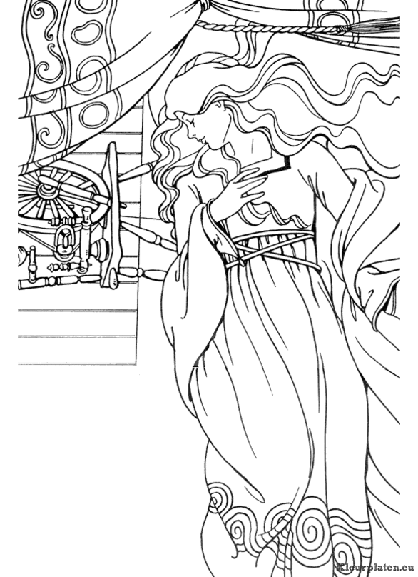Prinsessen kleurplaten
