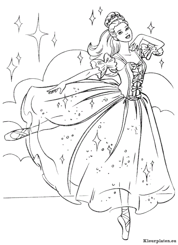 Prinsessen kleurplaten