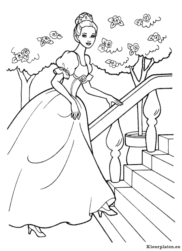 Prinsessen kleurplaten