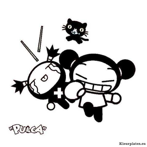 Pucca kleurplaten