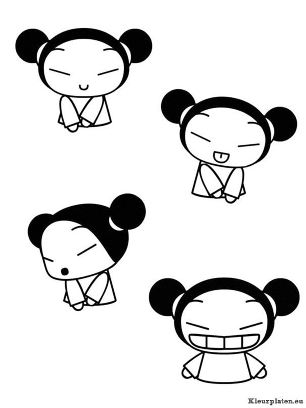 Pucca kleurplaten