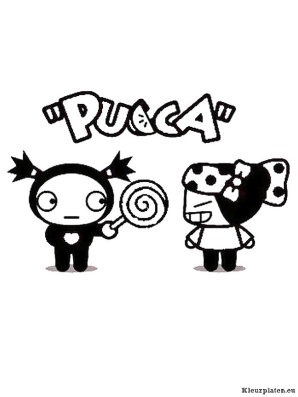 Pucca kleurplaten