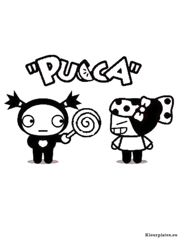 Pucca kleurplaat