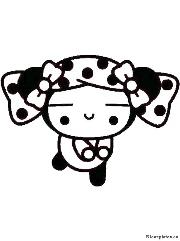 Pucca kleurplaat