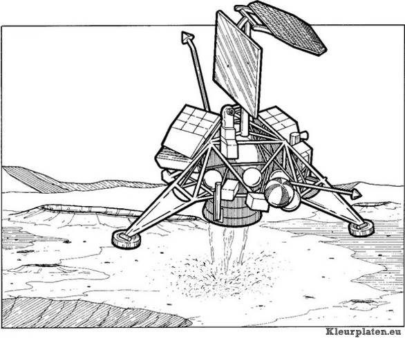 Ruimtevaart geschiedenis kleurplaten