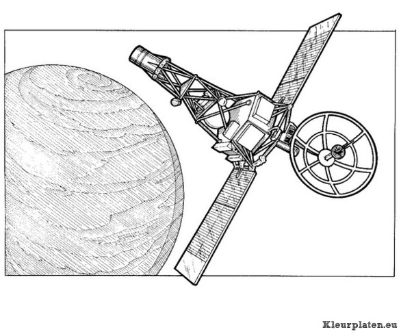 Ruimtevaart geschiedenis kleurplaten