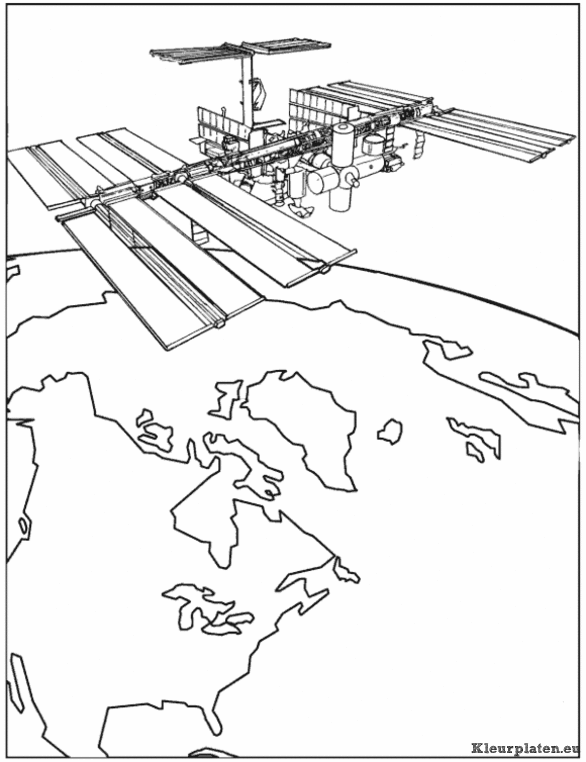 Ruimtevaart kleurplaten