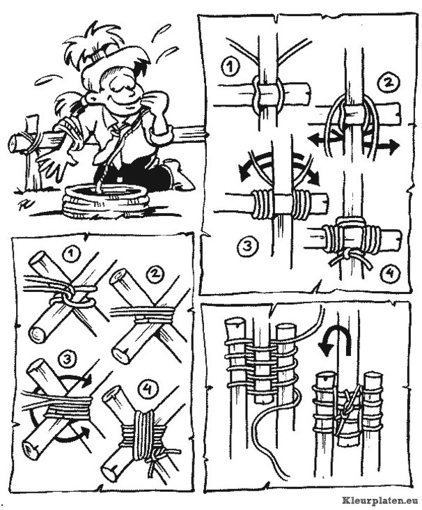 Scouting kleurplaten