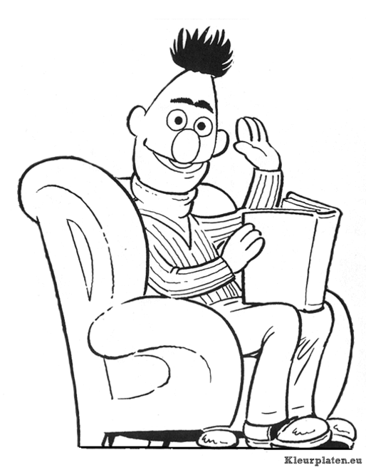 Sesamstraat bert en ernie kleurplaten