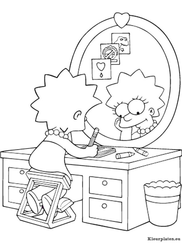 Simpsons kleurplaten