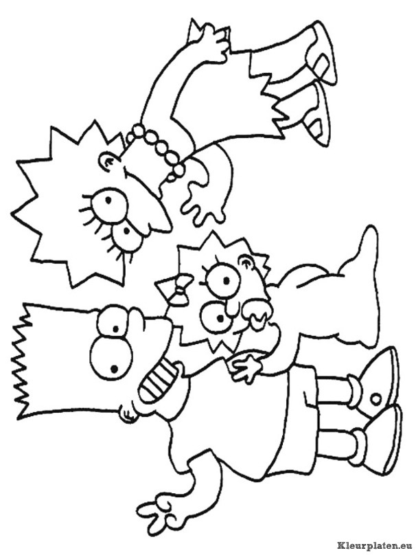 Simpsons kleurplaten