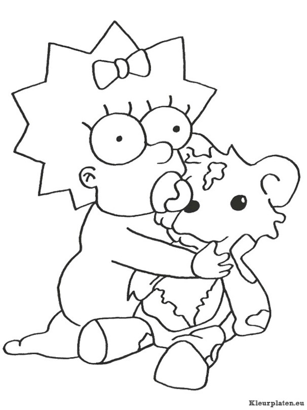 Simpsons kleurplaten