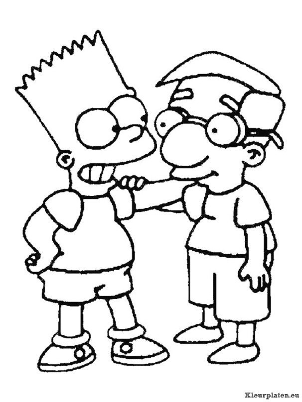 Simpsons kleurplaten