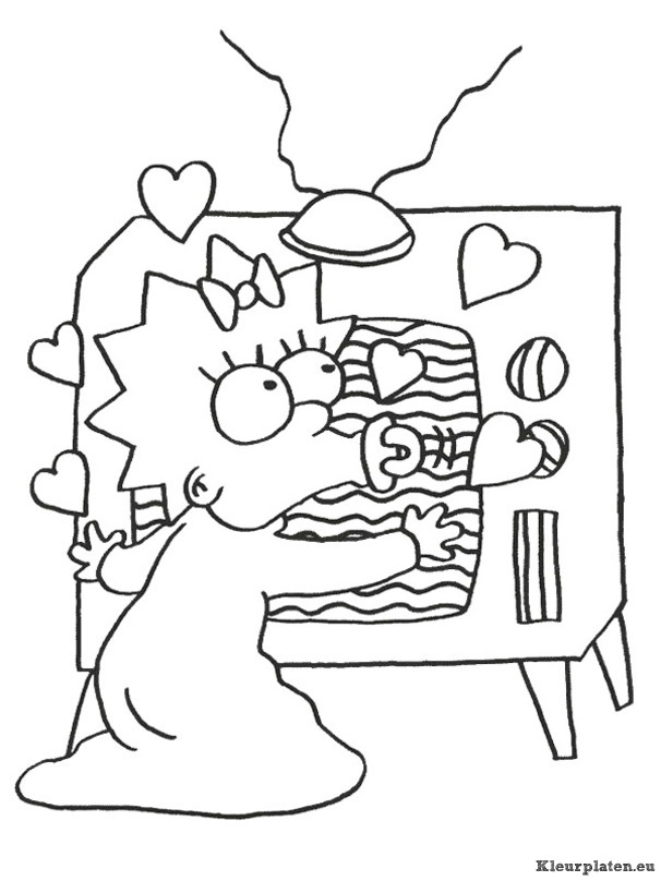 Simpsons kleurplaten