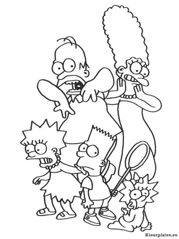 Simpsons kleurplaat