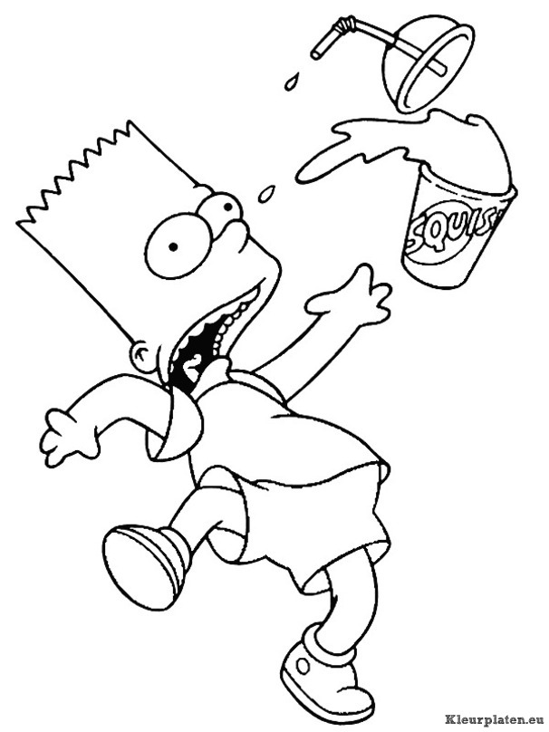 Simpsons kleurplaten