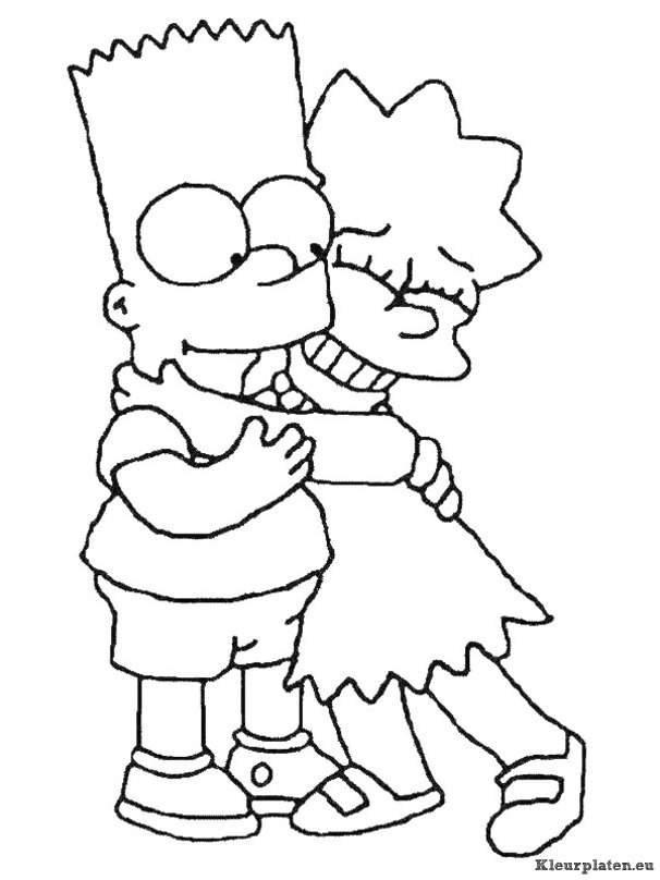 Simpsons kleurplaten