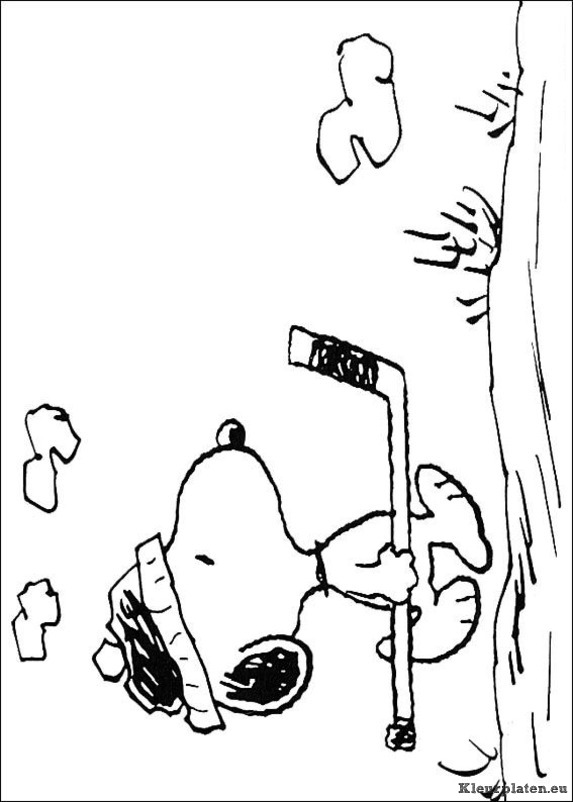 Snoopy kleurplaten