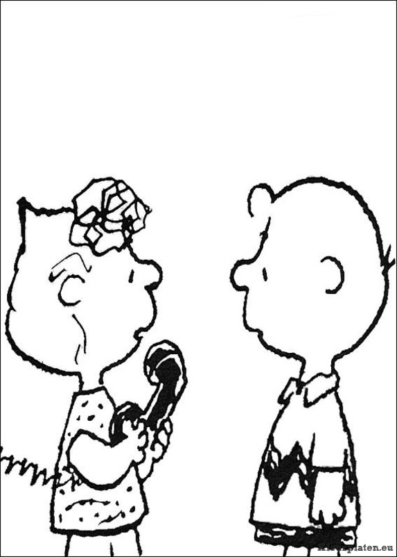 Snoopy kleurplaten
