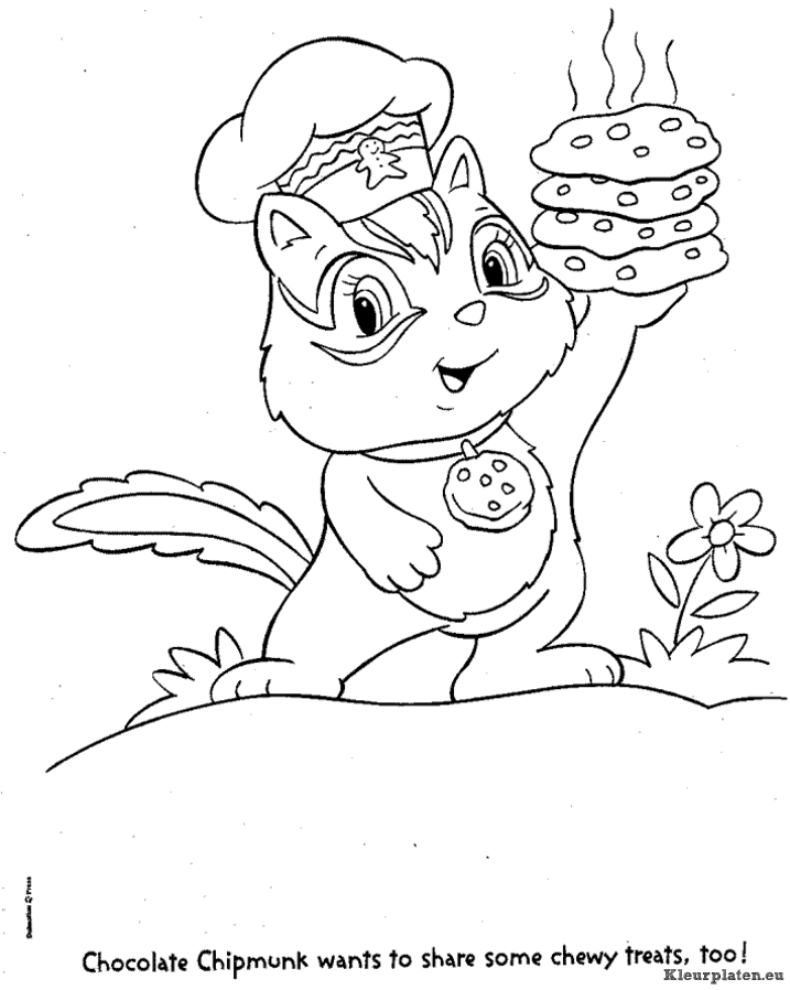 Strawberry shortcake kleurplaten