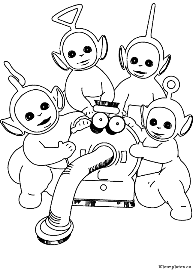 Teletubbies kleurplaten