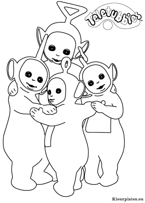 Teletubbies kleurplaten