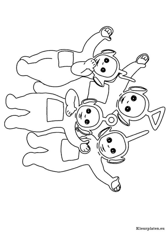 Teletubbies kleurplaten