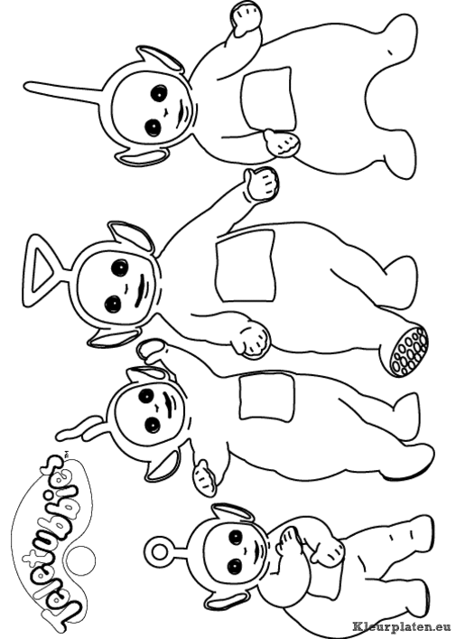 Teletubbies kleurplaten