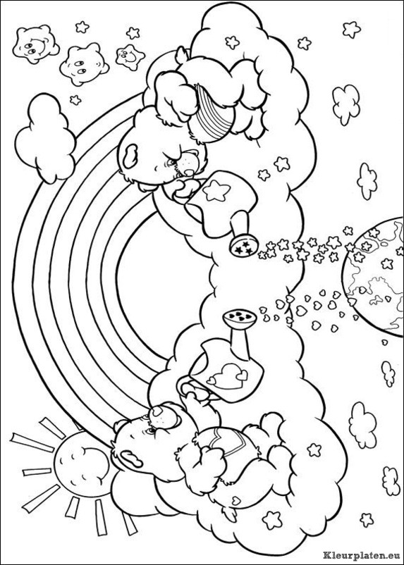 Troetelbeertjes kleurplaat