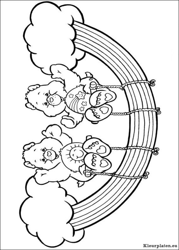 Troetelbeertjes kleurplaat