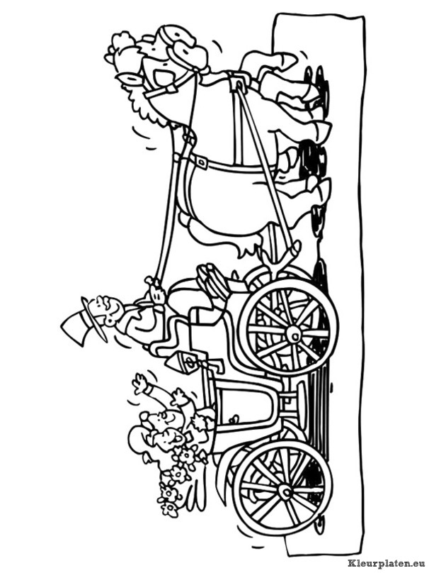 Trouwen kleurplaten