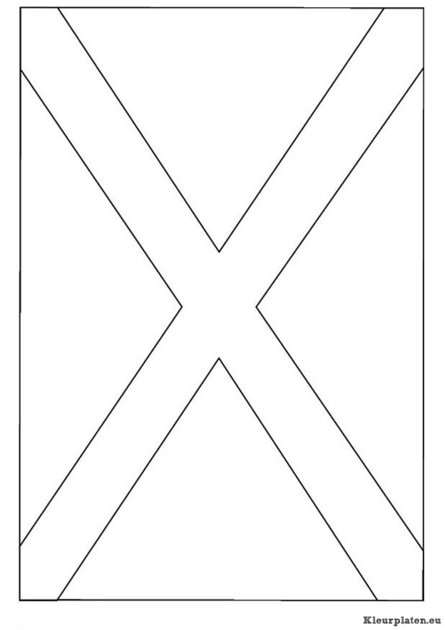Vlaggen kleurplaten