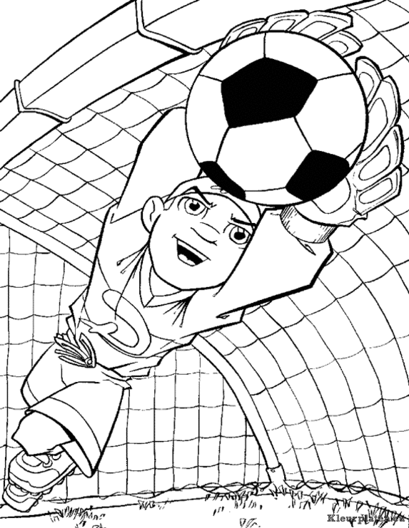Voetbal kleurplaten